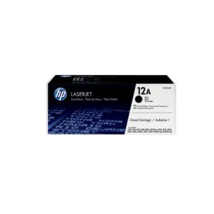 HP 12A Black Original LaserJet Toner Cartridge (Dual Pack)